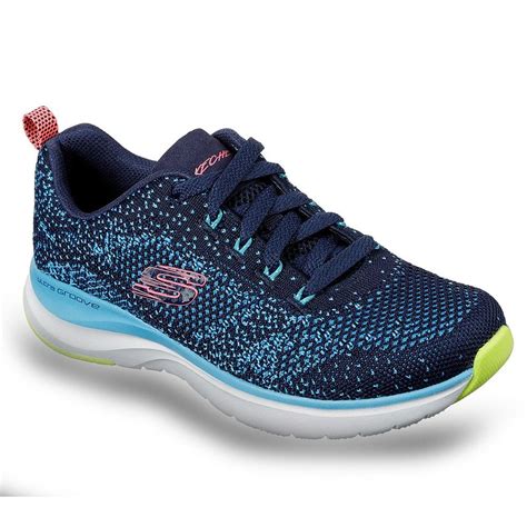 navy blue skechers for women.